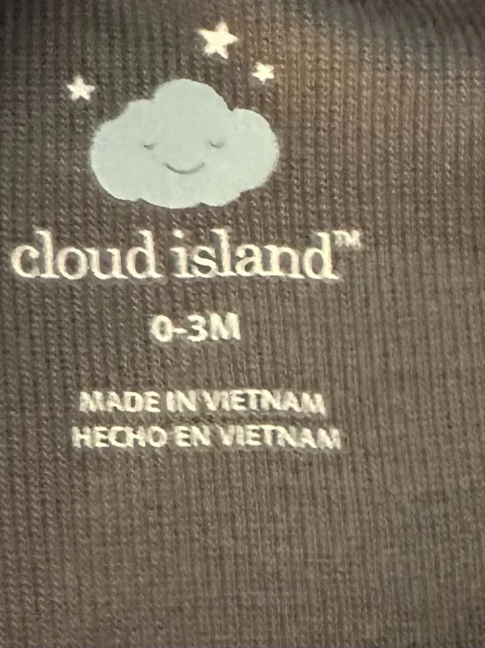cloud island Gray Long-Sleeve Footed One-Piece Pajama